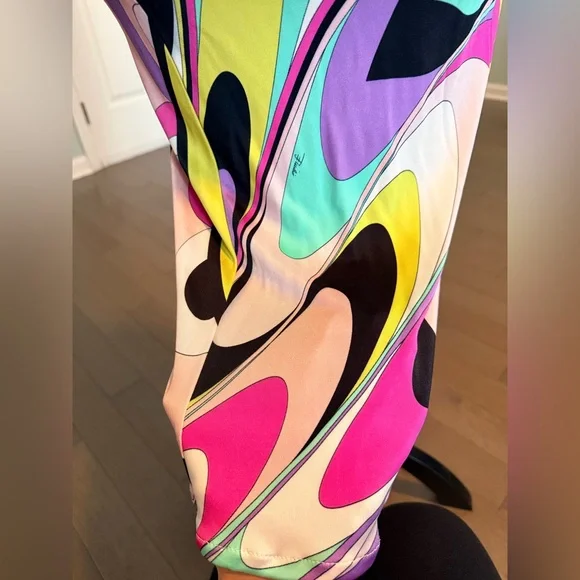 Emilio Pucci Multicolor Sleeveless 100% Viscose Dress - Picture 2 of 3